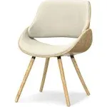 Simpli Home - Malden Bentwood Dining Chair with Wood Back - Natural