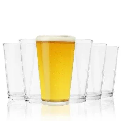 True Beer Pint Glasses Set of 6