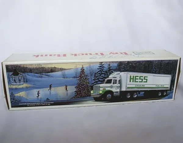 Hess Toy Truck Bank with Barrels