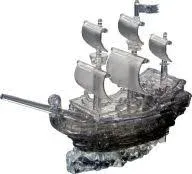 BePuzzled Black Pirate Ship 3D Crystal Puzzle - 101 Pcs