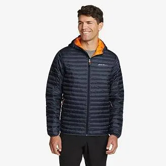 Men's Microlight Down Hooded Jacket