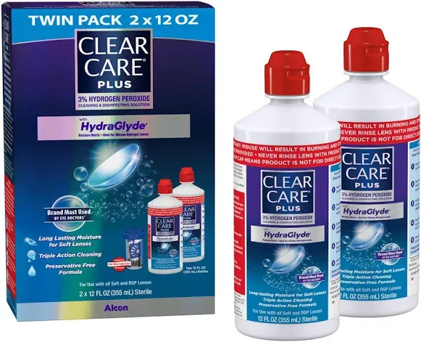 Clear Care Plus Cleaning Disinfecting Solution