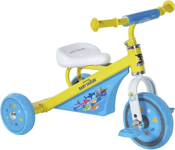 Baby Shark 10" Unisex Trike for Age 2 - 4 Years