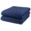 Pure Warmth Solid Flannel Electric Heated Warming Twin Blanket Navy Blue