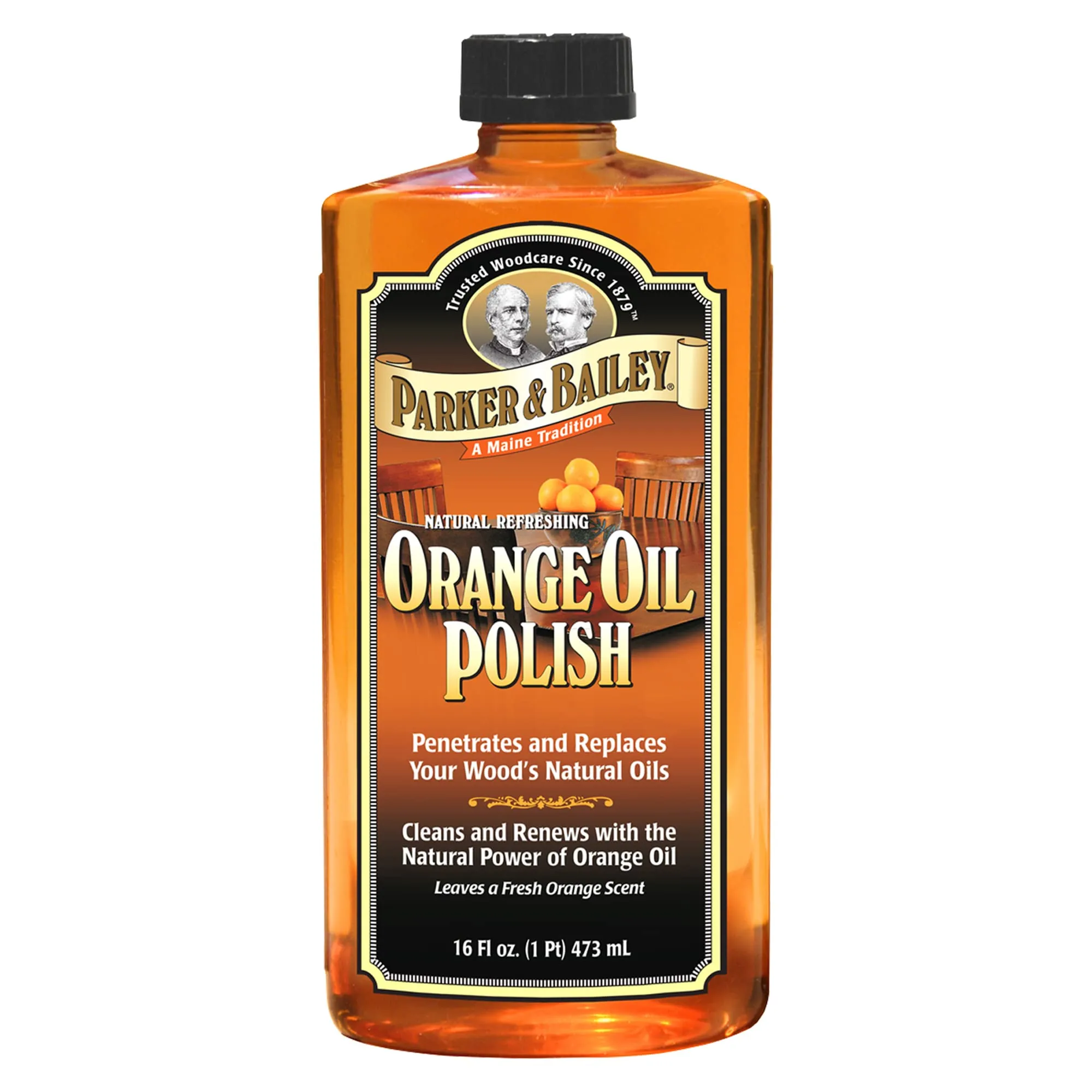 Parker & Bailey Orange Oil Polish Natural Orange Scented Wood Cleaner & Furniture Polish