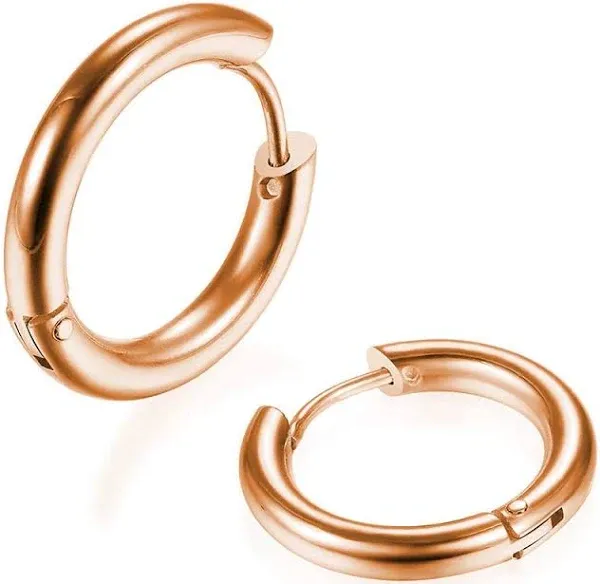 316L Surgical Stainless Steel Huggie Hoop Earrings