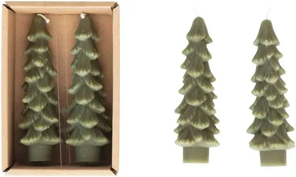 #confetti-gift-and-party# Tree Shaped Taper Candles