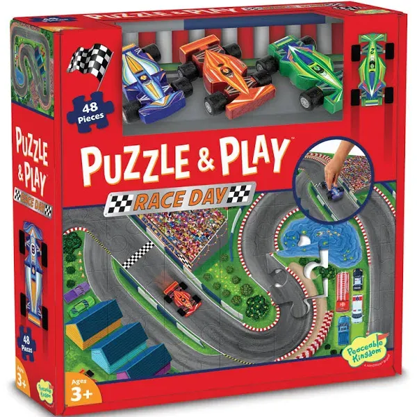 MindWare Puzzle & Play Race Day Floor Puzzle