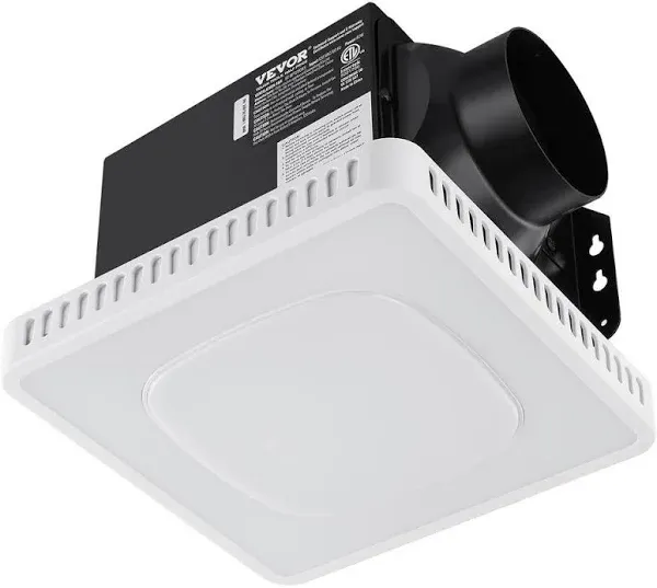 Bathroom Exhaust Fan, 8 LED Colors, 110 CFM, 1.5 Sones Low Noise, Energy-Saving