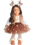 Sweet Dolly 18 Inches Doll Clothes Christmas Deer Costume Tutu Dress Fits 18 inch Doll