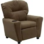 Flash Furniture Kids Recliner Brown Microfiber