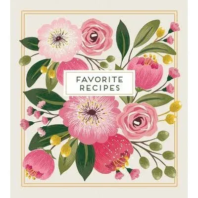 Deluxe Recipe Binder - Favorite Recipes (Hydrangea) - Write In Your Own Recipes,