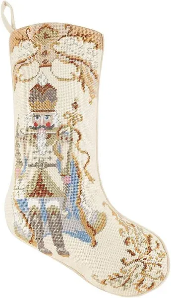 Peking Handicraft Nutcracker Embroidered Stocking