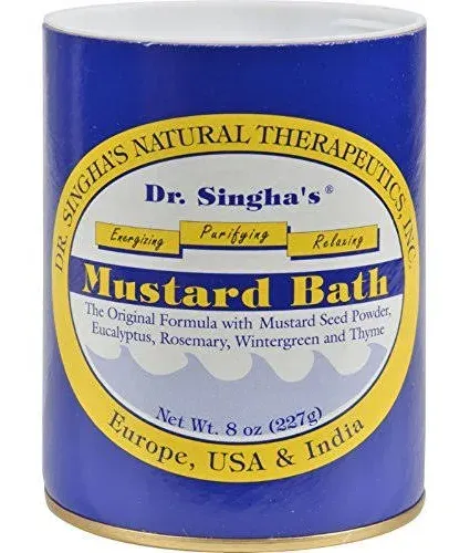 Dr Singha's Mustard Bath - 8 oz canister