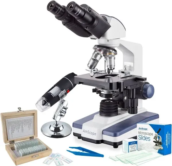 AmScope B120 Series Student & Professional Binocular Compound Microscope