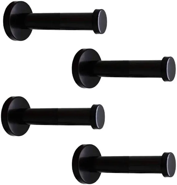 Classic Black Stainless Steel Heavy Duty Wall Mount Hooks Bath Towel Coat Hanger