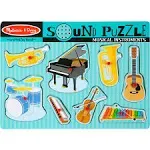 vintage Melissa and Doug musical instrument peg puzzle NEW  In Package