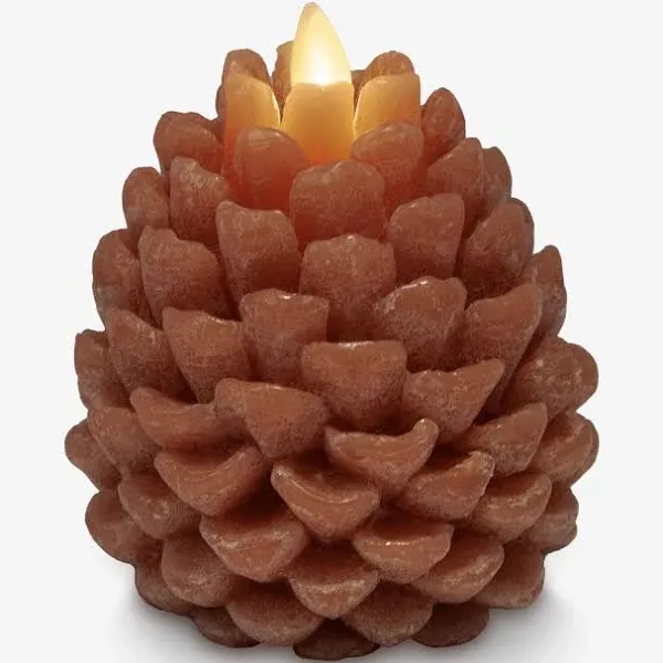 Adobe Flameless Candle Pinecone