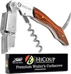 Wine Opener with Foil Cutter and Cap Remover - Rosewood Handle