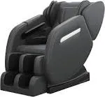 Real Relax Zero Gravity, Full Body Air Pressure, Heat, Foot Roller Massage Chair - Black - Shiatsu