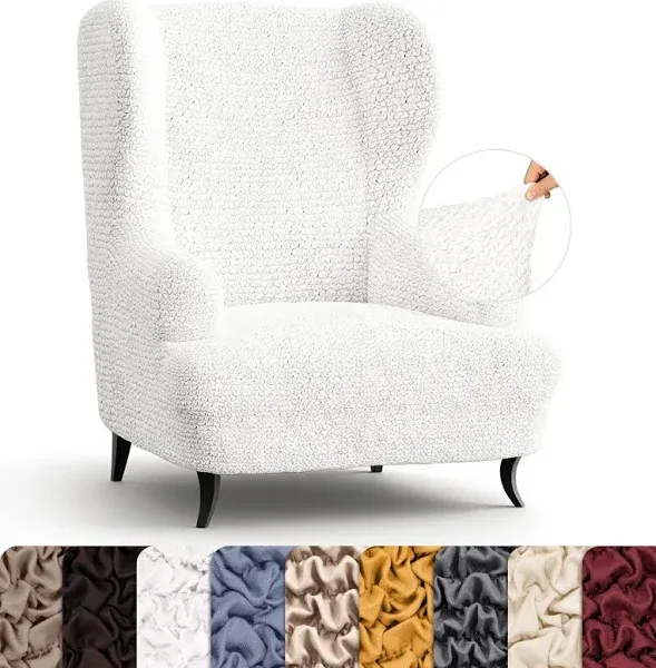 PAULATO Microfibra Collection Wingback Chair Slipcover