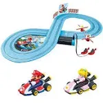 Carrera First Mario Kart Mario and Peach Slot Car Racing Set