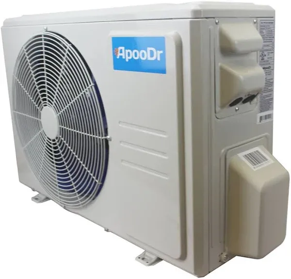 ApooDr 12000 BTU Ductless Mini Split Air Conditioner Inverter 17.6 SEER2 with Heat Pump 220V 1 Ton White