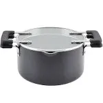 Farberware | Cookstart 6-Quart Straining Saucepot - Black | Realry