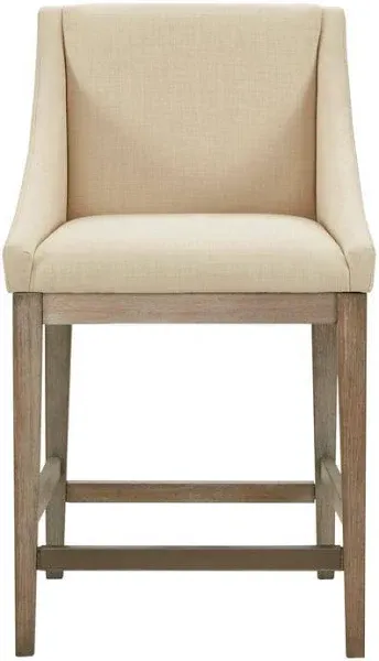 Madison Park  Upholstered Stool In Cream