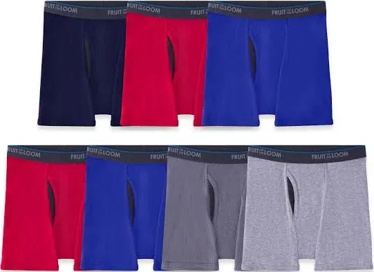 Fruit of the Loom Boys' 7-Pack CoolZone Boxer Briefs