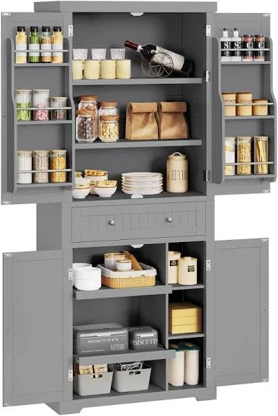 YITAHOME 72" Tall Kitchen Pantry Cabinet