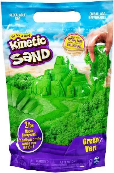 Kinetic Sand Color Bag Green