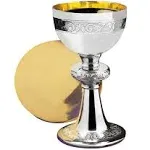 Ornamented Chalice & Paten Set