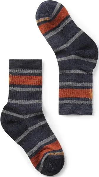 Smartwool Kids' Hike Light Cushion Striped Crew Socks