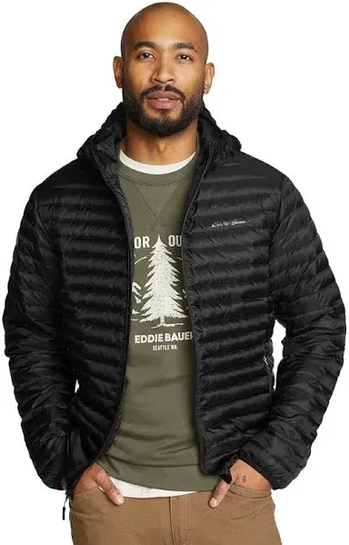 Men's Microlight Down Hooded Jacket