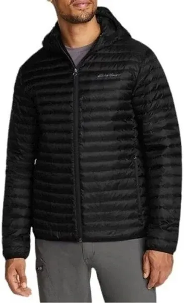 Eddie Bauer Men's Microlight Down Hooded Jacket