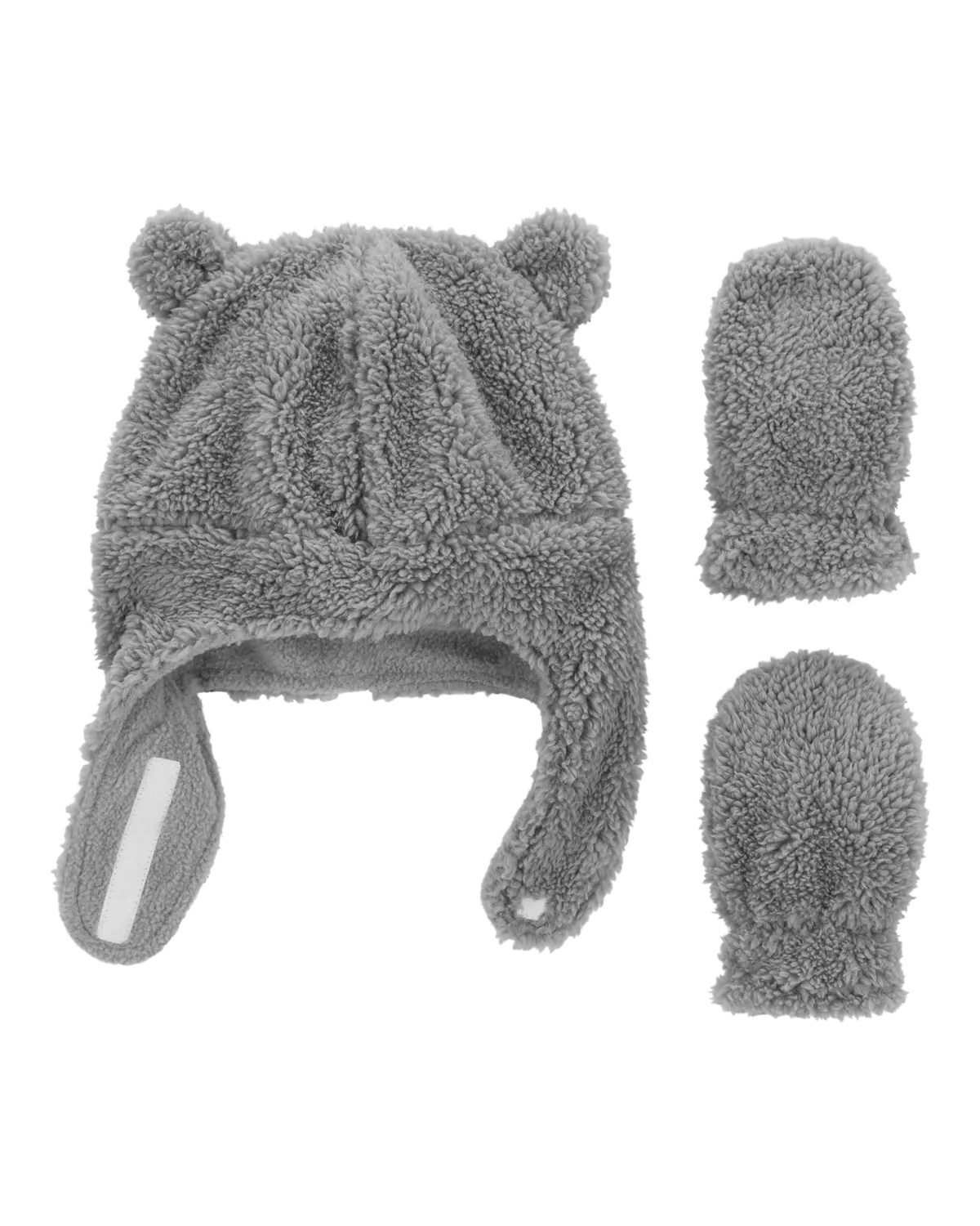 Baby 2-Pack Sherpa Hat & Mitten Set