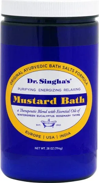 Dr Singha's Mustard Bath - 8 oz canister