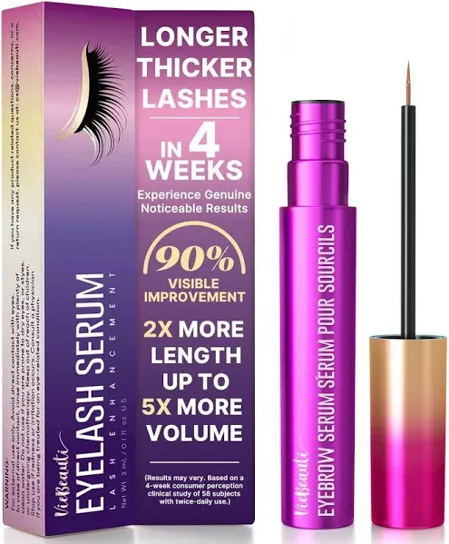 VieBeauti Premium Eyelash Growth Serum Lash Serum Formula Fuller and Thicker Lashes