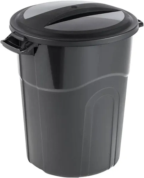 United Solutions - TI0040 Trash Can, 20 Gallon, Black