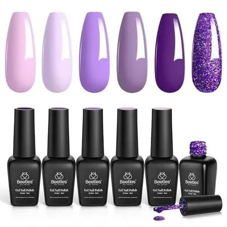 Beetles Purple Gel Nail Polish Kit