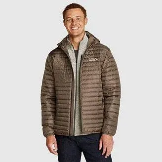 Men's Microlight Down Hooded Jacket