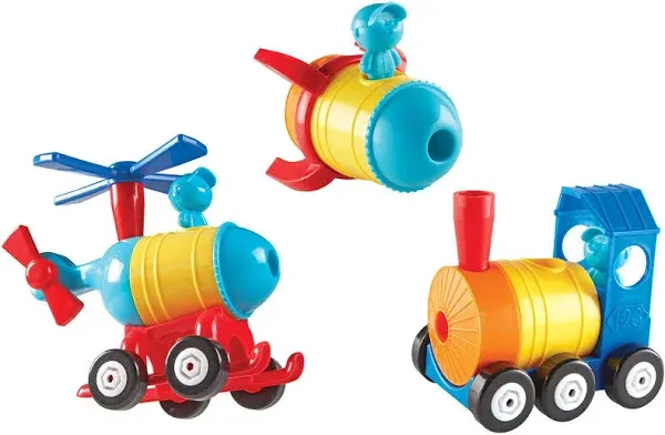 1-2-3 Build It! Rocket-Train-Helicopter