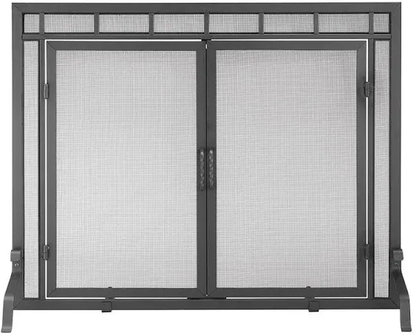 Minuteman Sidelight Classic Fireplace Screen with Doors