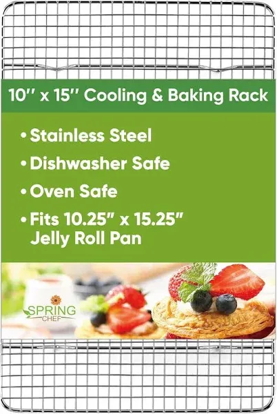 Cooling Rack &amp; Baking Rack - Heavy Duty 100% Stainless Steel Cookie Cooling R...