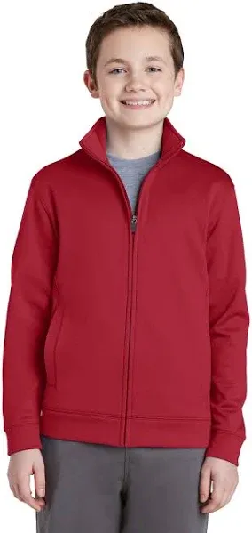 Sport-Tek Youth Sport-Wick Fleece Full-Zip Jacket