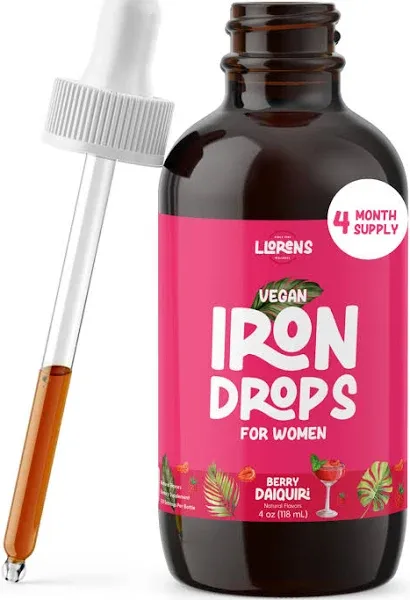 LLORENS PHARMACEUTICAL Iron Supplement for Women Iron Drops Daily Support, 20mg