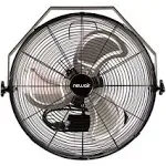 Newair 18” High Velocity Wall Mounted Fan, 3000 CFM, WindPro18W, Black