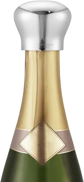 Sky Stainless Steel Champagne Stopper In Silver