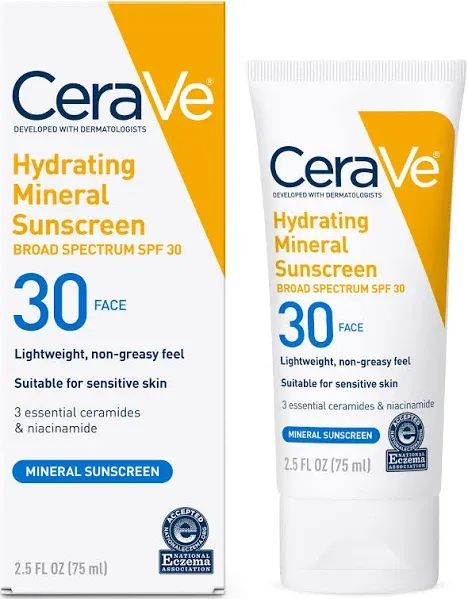 CeraVe Hydrating SPF 30 Mineral Sunscreen